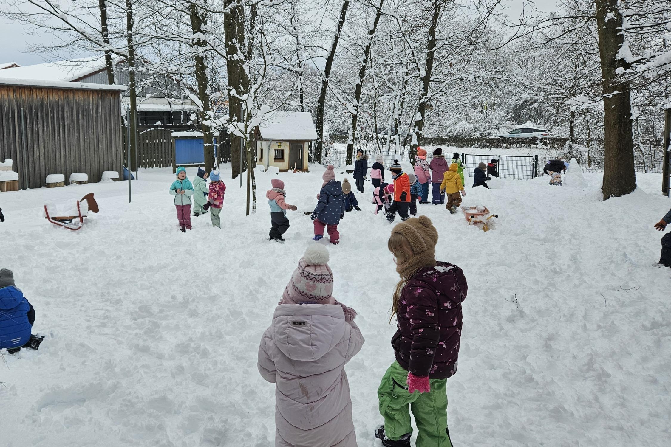 WInterlandschaft im Garten